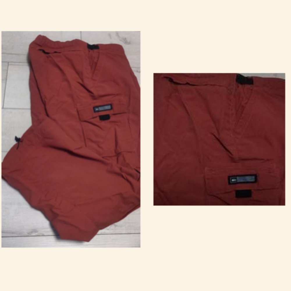 Womens REI 2 in 1 Cargo Pants / Shorts Rust Color Size 14 but fit like 12 IMO